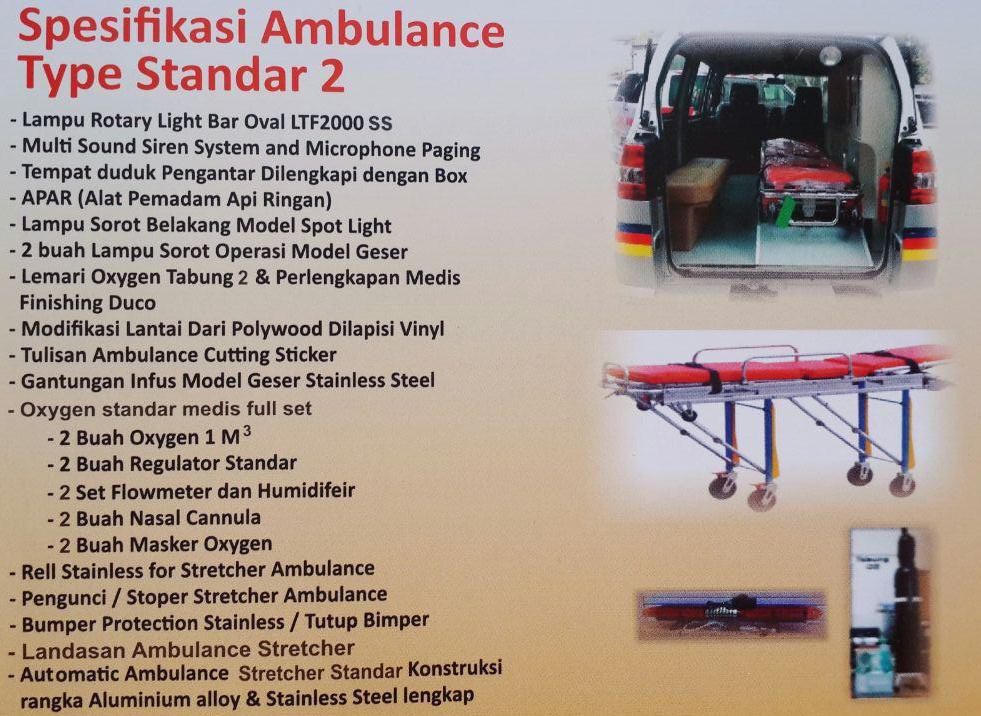 Spesifikasi Ambulance Type Standar 2